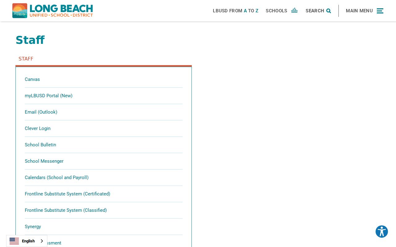 Long Beach directory source for school district staff