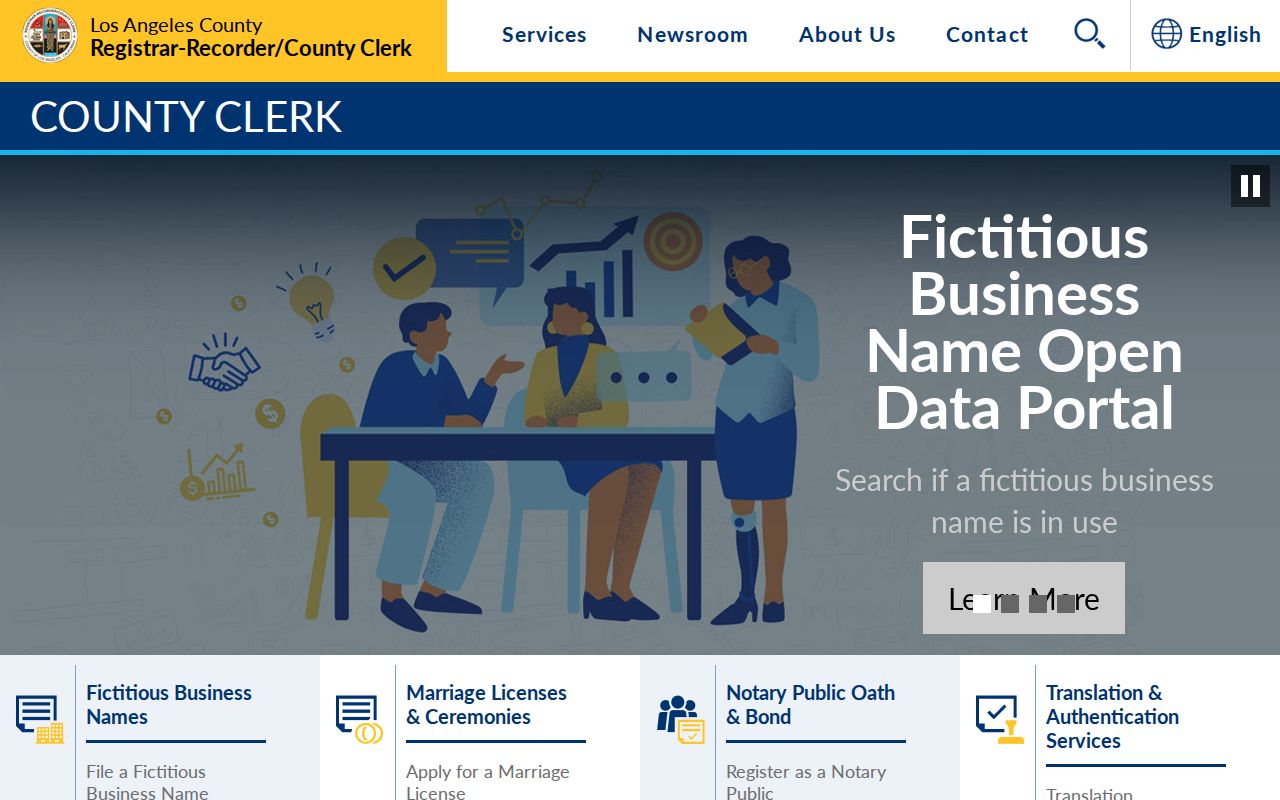 Long Beach records at the County Clerk service hub